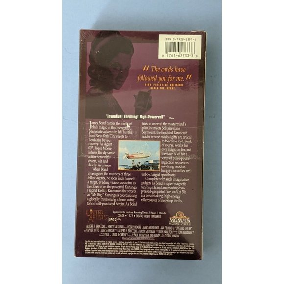 Live and Let Die (VHS)(Action) James Bond 007 , Roger Moore  NEW Sealed - Picture 3 of 3